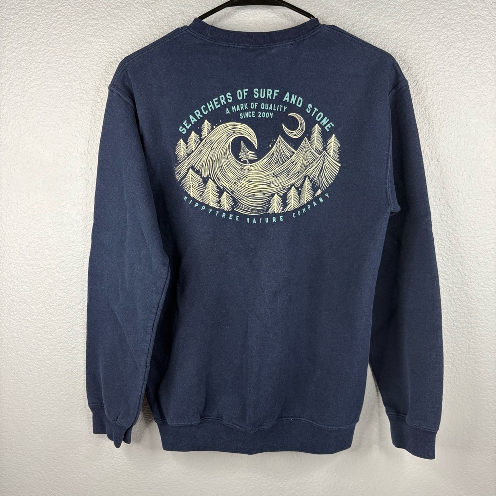 HippyTree Navy Crewneck Sweatshirt - Picture 5 of 8